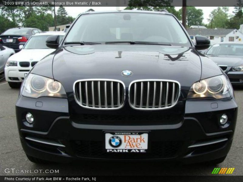 Monaco Blue Metallic / Black 2009 BMW X5 xDrive48i