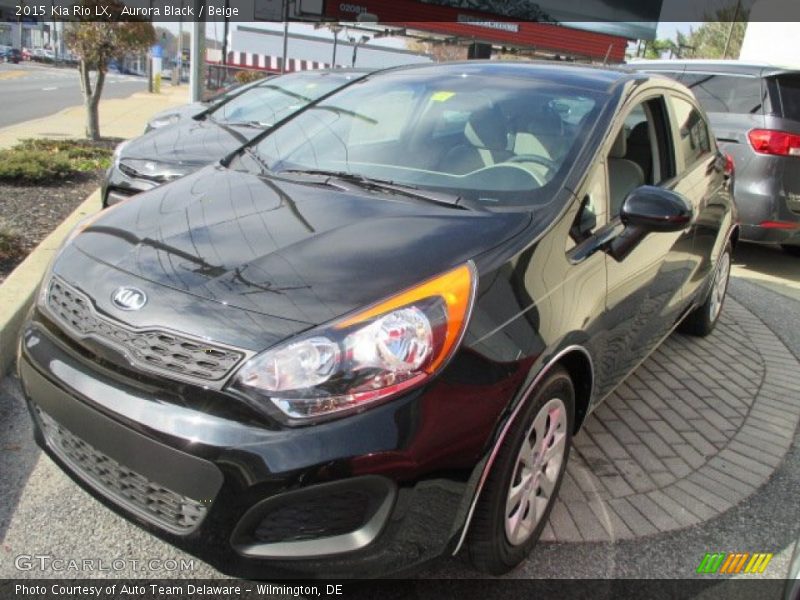 Aurora Black / Beige 2015 Kia Rio LX