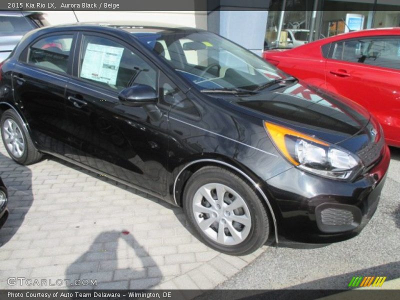 Aurora Black / Beige 2015 Kia Rio LX