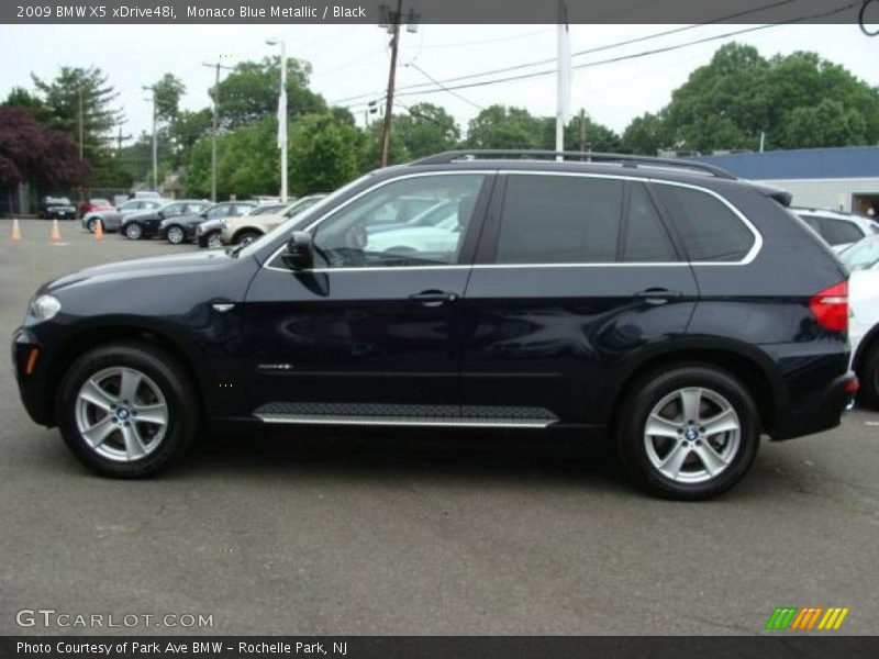 Monaco Blue Metallic / Black 2009 BMW X5 xDrive48i