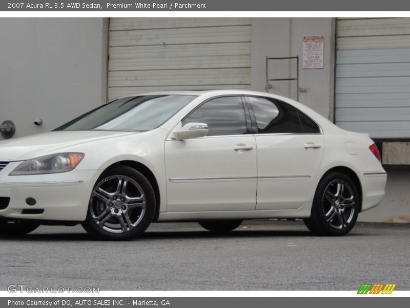 Premium White Pearl / Parchment 2007 Acura RL 3.5 AWD Sedan