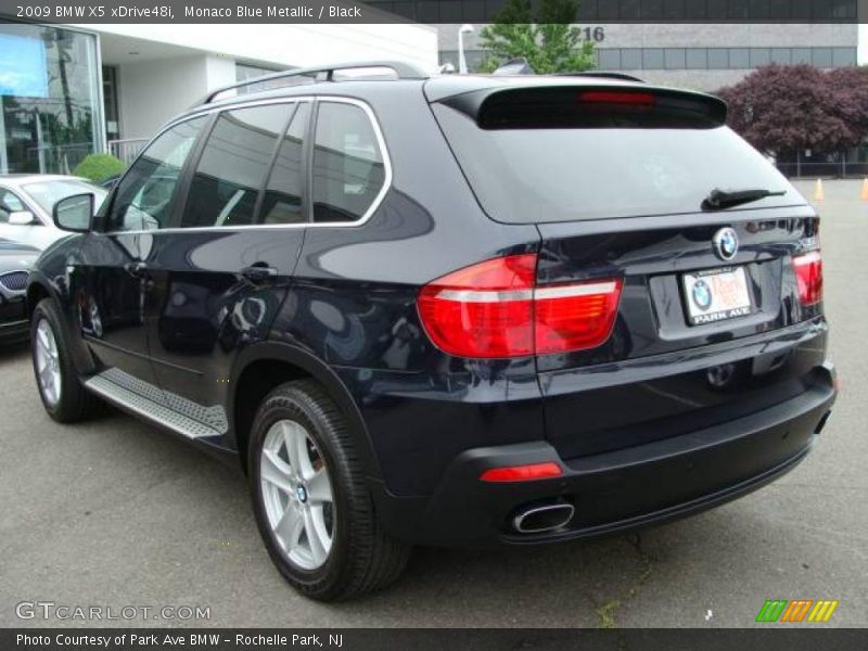 Monaco Blue Metallic / Black 2009 BMW X5 xDrive48i