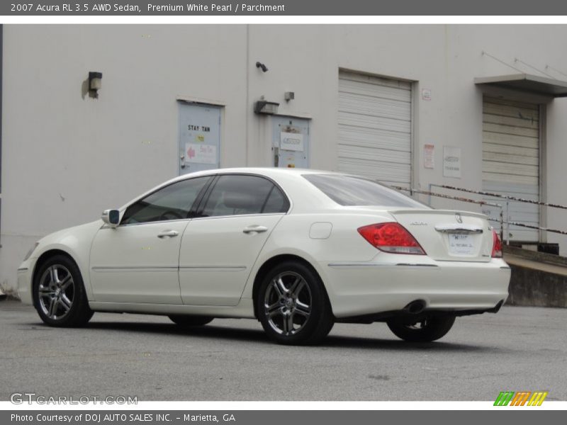 Premium White Pearl / Parchment 2007 Acura RL 3.5 AWD Sedan