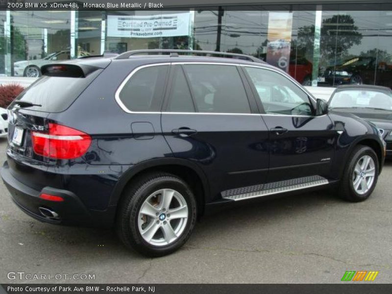 Monaco Blue Metallic / Black 2009 BMW X5 xDrive48i