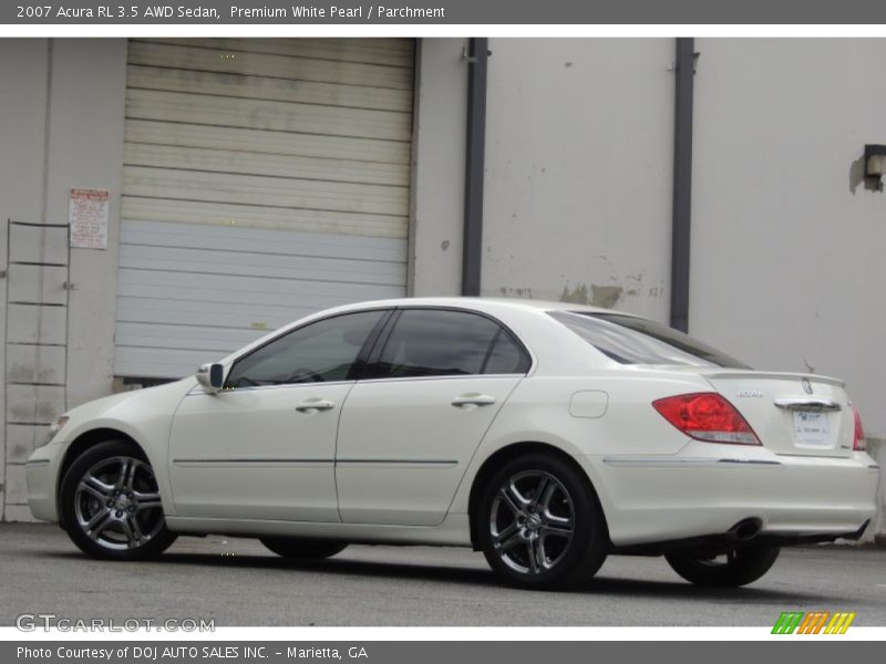 Premium White Pearl / Parchment 2007 Acura RL 3.5 AWD Sedan