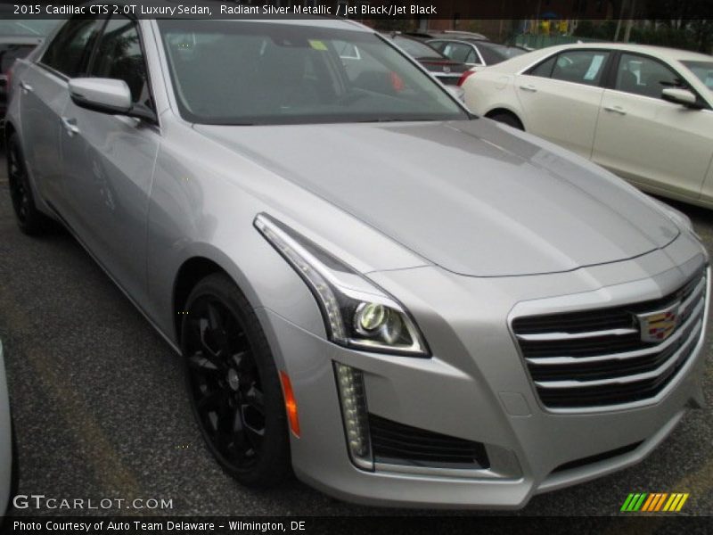 Radiant Silver Metallic / Jet Black/Jet Black 2015 Cadillac CTS 2.0T Luxury Sedan