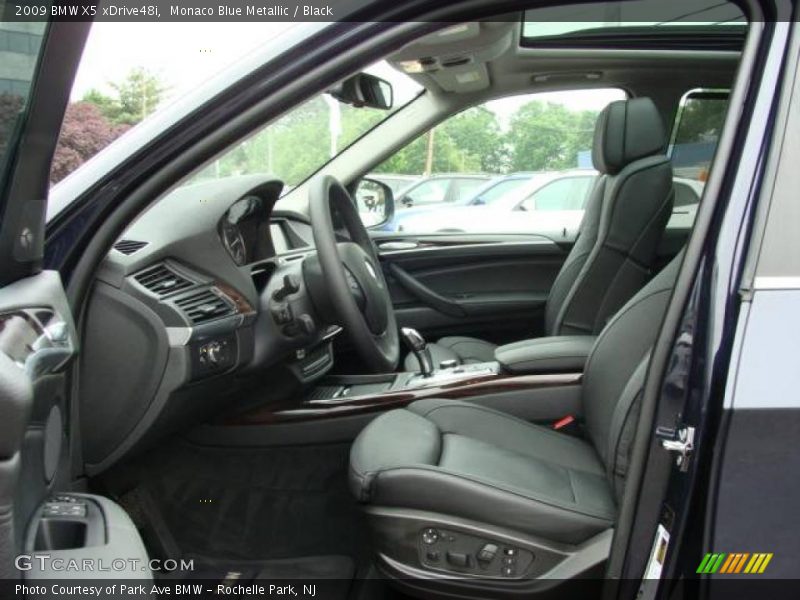 Monaco Blue Metallic / Black 2009 BMW X5 xDrive48i