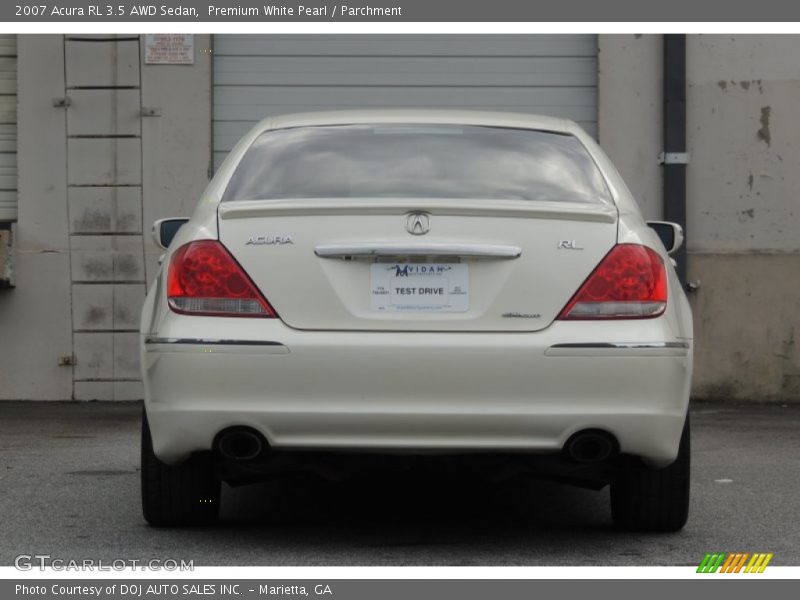Premium White Pearl / Parchment 2007 Acura RL 3.5 AWD Sedan