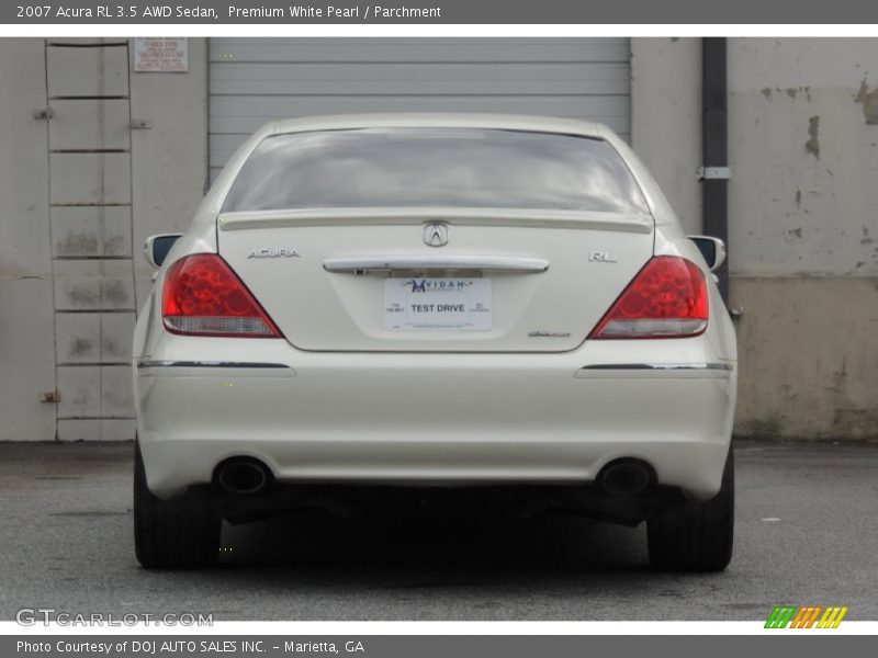 Premium White Pearl / Parchment 2007 Acura RL 3.5 AWD Sedan
