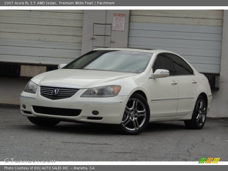 Premium White Pearl / Parchment 2007 Acura RL 3.5 AWD Sedan