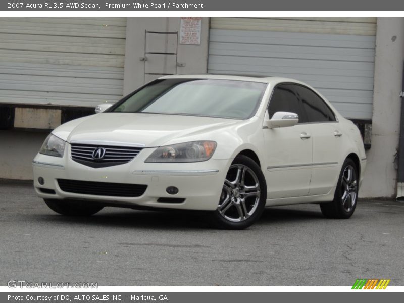 Premium White Pearl / Parchment 2007 Acura RL 3.5 AWD Sedan