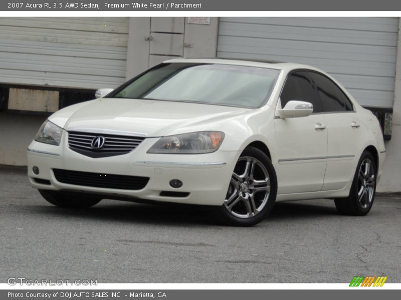 Premium White Pearl / Parchment 2007 Acura RL 3.5 AWD Sedan