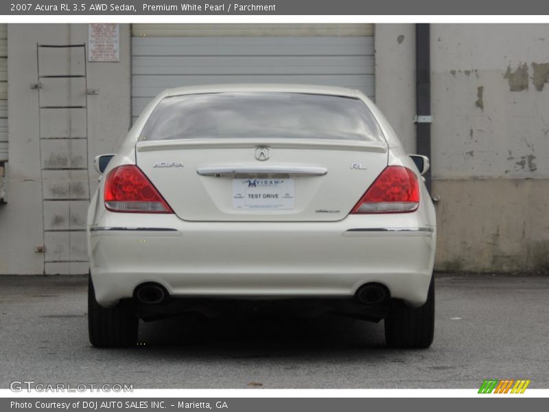 Premium White Pearl / Parchment 2007 Acura RL 3.5 AWD Sedan