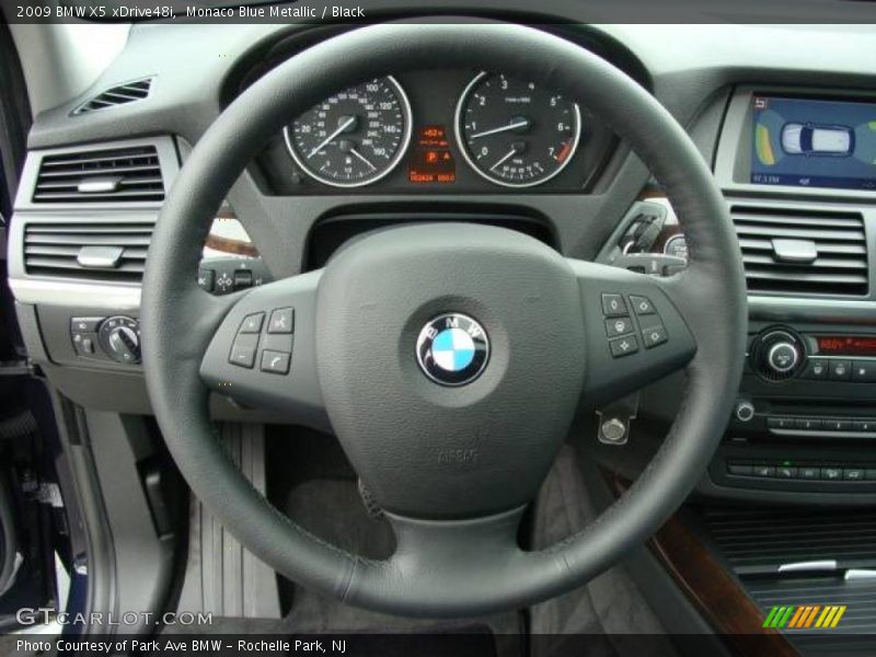 Monaco Blue Metallic / Black 2009 BMW X5 xDrive48i