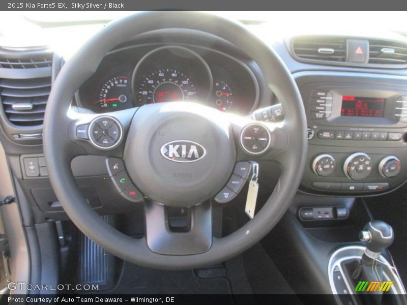 Silky Silver / Black 2015 Kia Forte5 EX