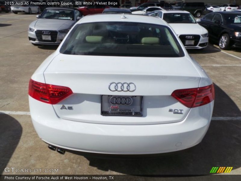 Ibis White / Velvet Beige 2015 Audi A5 Premium quattro Coupe