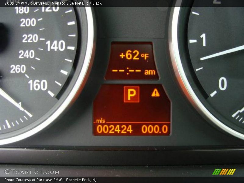 Monaco Blue Metallic / Black 2009 BMW X5 xDrive48i