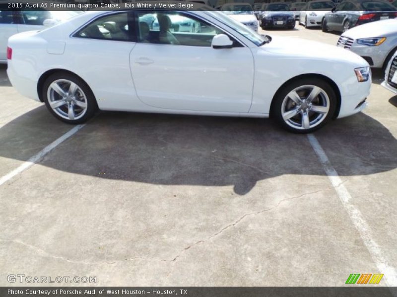 Ibis White / Velvet Beige 2015 Audi A5 Premium quattro Coupe