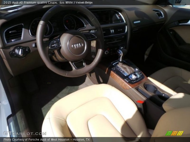 Ibis White / Velvet Beige 2015 Audi A5 Premium quattro Coupe