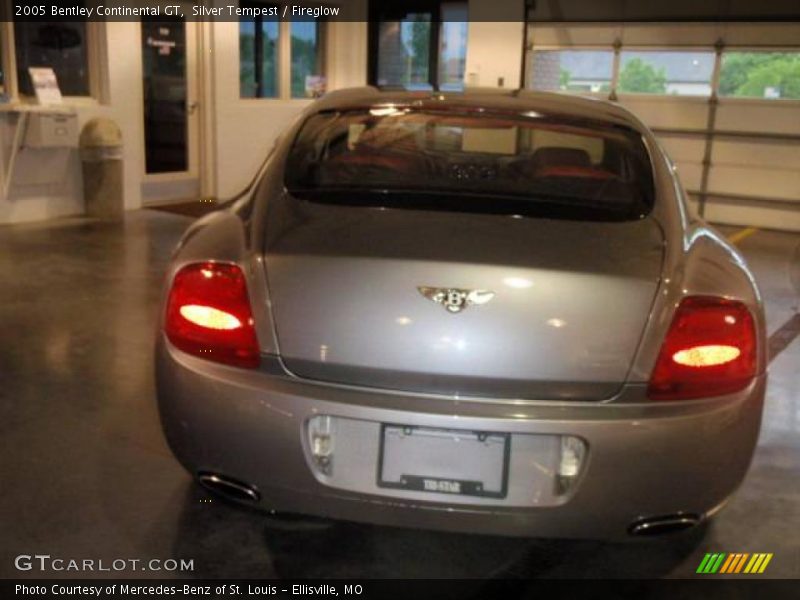 Silver Tempest / Fireglow 2005 Bentley Continental GT