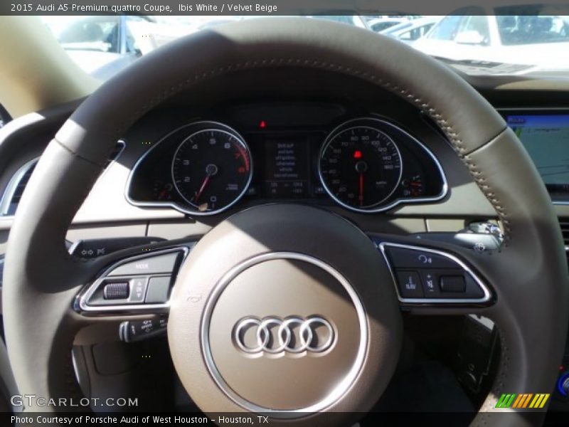 Ibis White / Velvet Beige 2015 Audi A5 Premium quattro Coupe