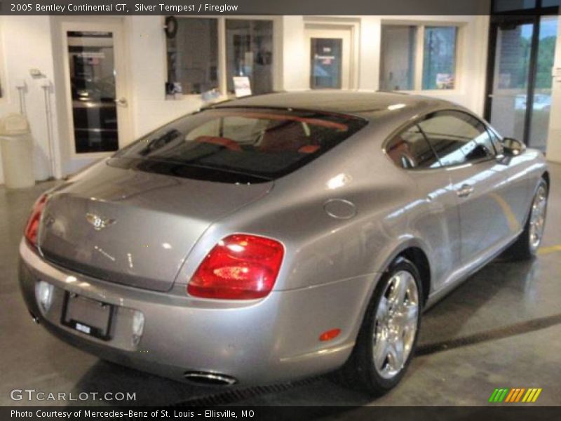 Silver Tempest / Fireglow 2005 Bentley Continental GT