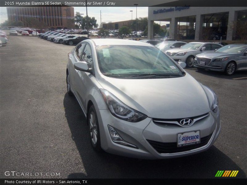 Shimmering Air Silver / Gray 2015 Hyundai Elantra SE Sedan