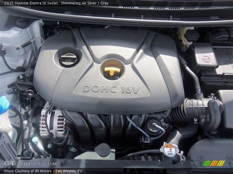 Shimmering Air Silver / Gray 2015 Hyundai Elantra SE Sedan