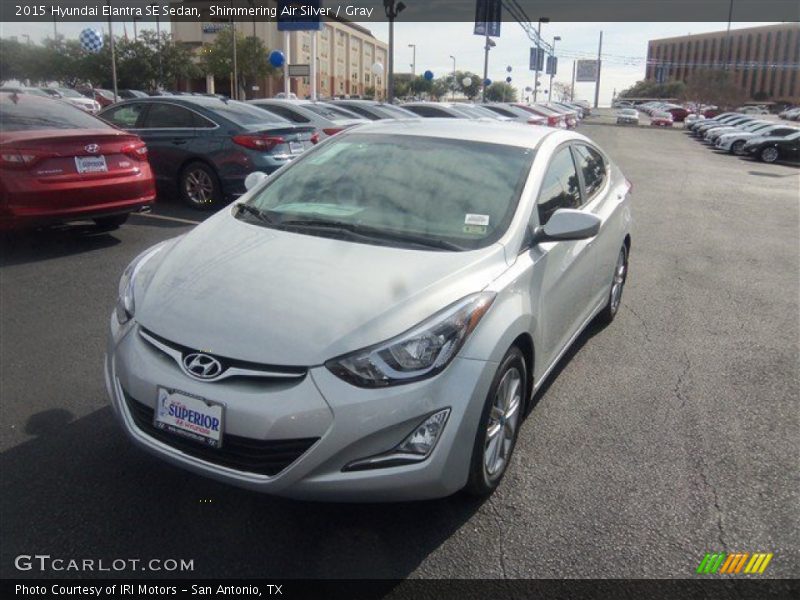 Shimmering Air Silver / Gray 2015 Hyundai Elantra SE Sedan