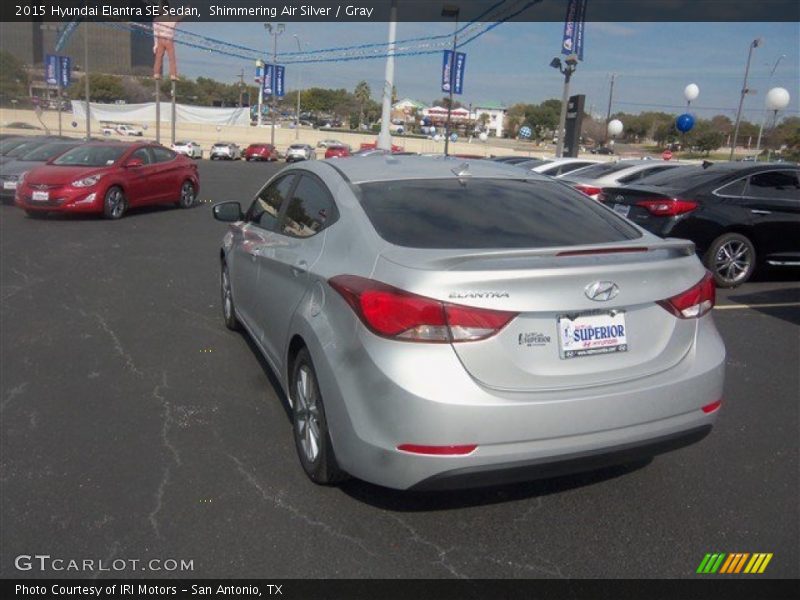 Shimmering Air Silver / Gray 2015 Hyundai Elantra SE Sedan