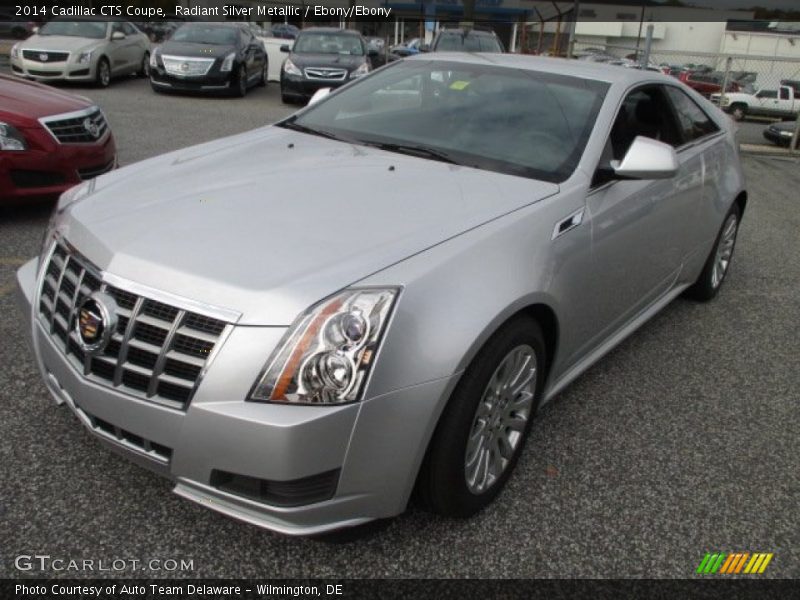 Radiant Silver Metallic / Ebony/Ebony 2014 Cadillac CTS Coupe