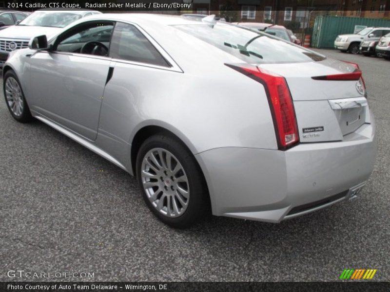 Radiant Silver Metallic / Ebony/Ebony 2014 Cadillac CTS Coupe