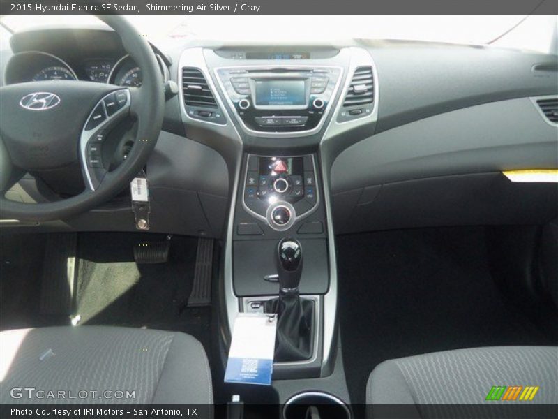 Shimmering Air Silver / Gray 2015 Hyundai Elantra SE Sedan