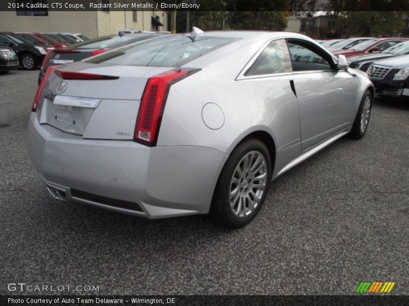 Radiant Silver Metallic / Ebony/Ebony 2014 Cadillac CTS Coupe