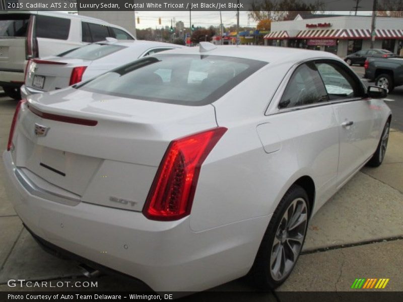 Crystal White Tricoat / Jet Black/Jet Black 2015 Cadillac ATS 2.0T Luxury Sedan