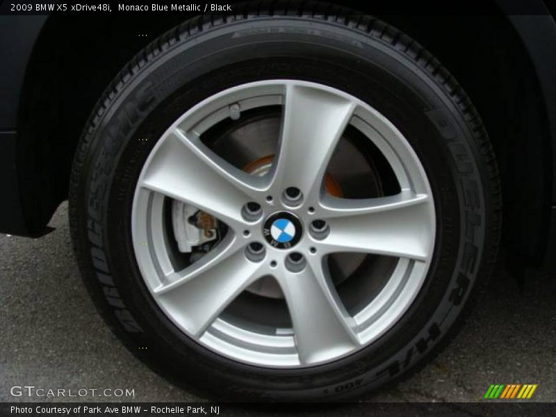 Monaco Blue Metallic / Black 2009 BMW X5 xDrive48i