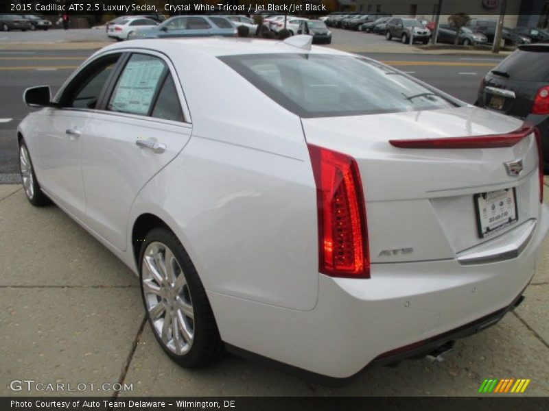 Crystal White Tricoat / Jet Black/Jet Black 2015 Cadillac ATS 2.5 Luxury Sedan