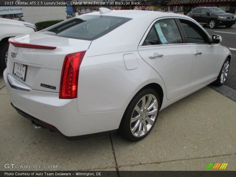 Crystal White Tricoat / Jet Black/Jet Black 2015 Cadillac ATS 2.5 Luxury Sedan