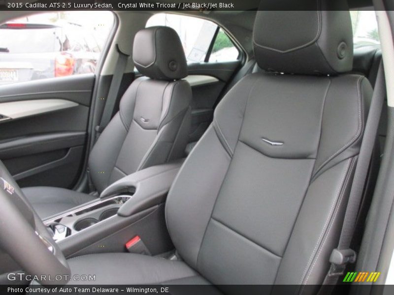 Crystal White Tricoat / Jet Black/Jet Black 2015 Cadillac ATS 2.5 Luxury Sedan