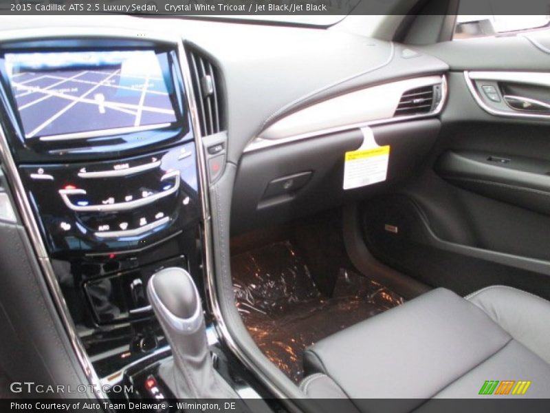 Crystal White Tricoat / Jet Black/Jet Black 2015 Cadillac ATS 2.5 Luxury Sedan