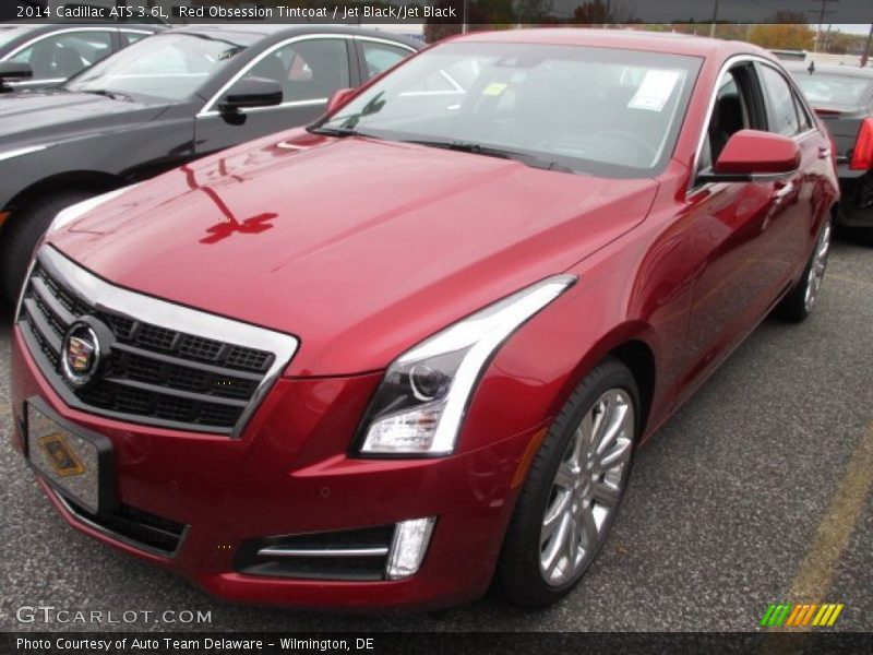 Red Obsession Tintcoat / Jet Black/Jet Black 2014 Cadillac ATS 3.6L