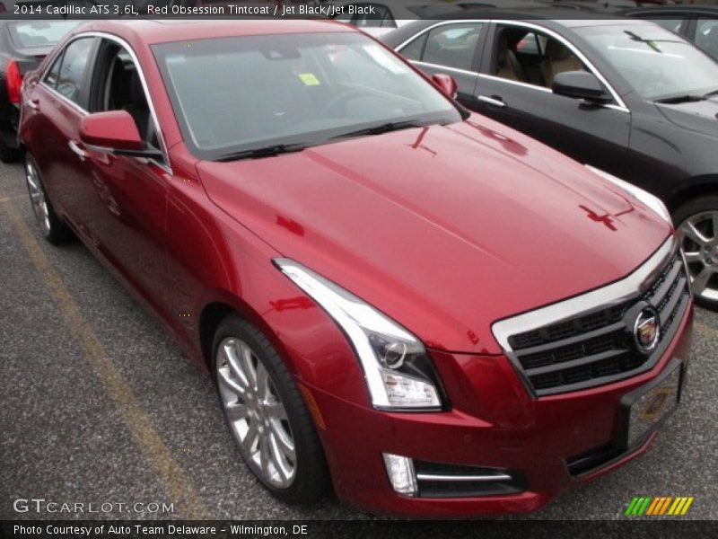 Red Obsession Tintcoat / Jet Black/Jet Black 2014 Cadillac ATS 3.6L