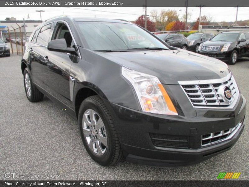 Graphite Metallic / Ebony/Ebony 2015 Cadillac SRX Luxury AWD