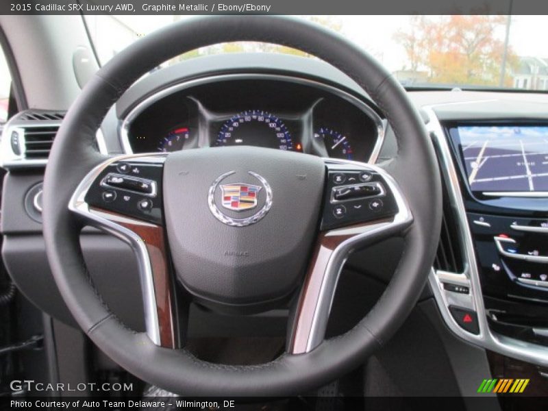 Graphite Metallic / Ebony/Ebony 2015 Cadillac SRX Luxury AWD