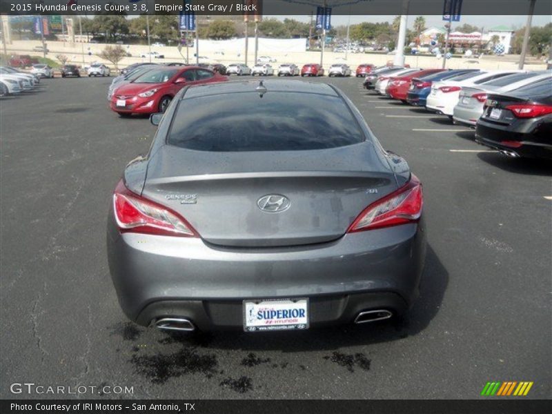 Empire State Gray / Black 2015 Hyundai Genesis Coupe 3.8