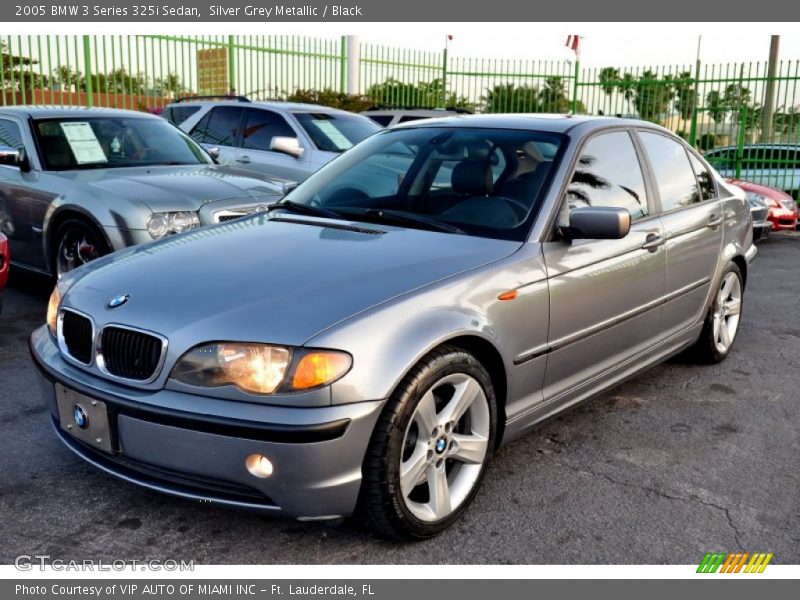 Silver Grey Metallic / Black 2005 BMW 3 Series 325i Sedan