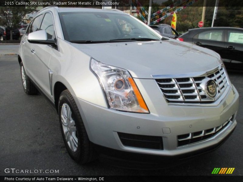 Radiant Silver Metallic / Ebony/Ebony 2015 Cadillac SRX Luxury