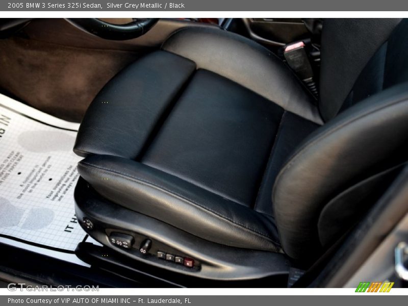 Silver Grey Metallic / Black 2005 BMW 3 Series 325i Sedan