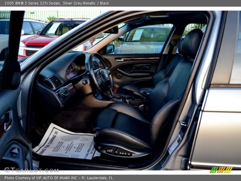 Silver Grey Metallic / Black 2005 BMW 3 Series 325i Sedan