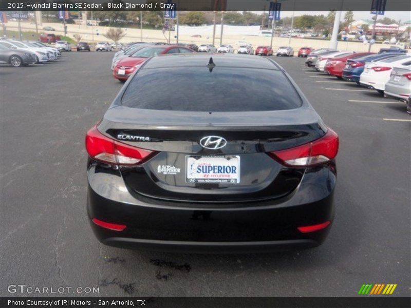 Black Diamond / Gray 2015 Hyundai Elantra SE Sedan